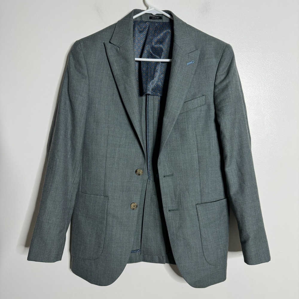 Joseph Abboud "JOE" Men's 35S Solid Green‎ Sport Coat Jacket Blazer Wool